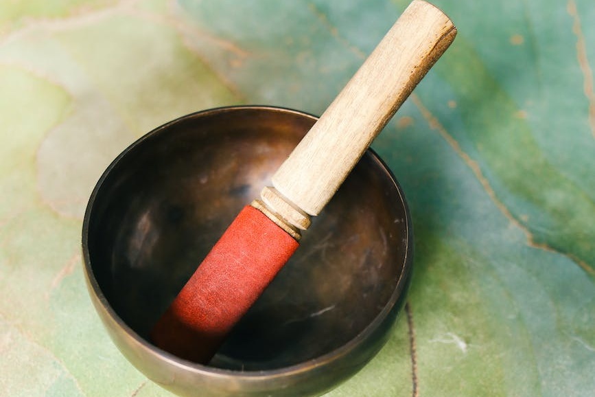 a photo of a singing bowl